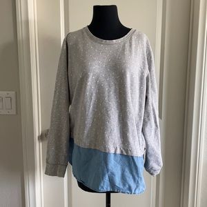 J.Crew attached layered shirt